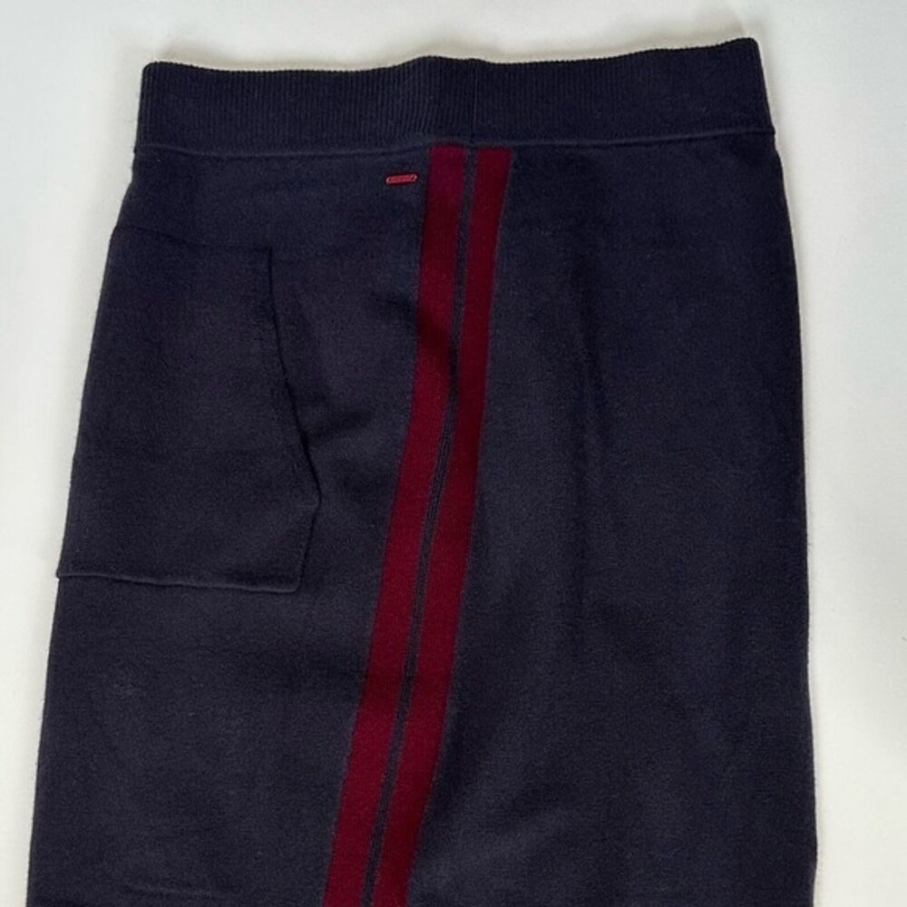 n:Philanthropy Tokyo Navy Blue Stripe Midi Skirt size Small - Picture 7 of 11